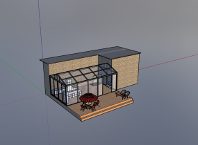 #商業(yè)建筑透視#現(xiàn)代建筑戶外休閑景觀效果圖