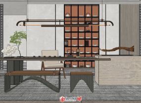 新中式禪意茶室設(shè)計(jì)