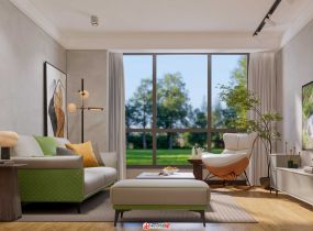 Enscape3.0ForSketchUp|現(xiàn)代客廳無(wú)主燈(動(dòng)畫(huà)與整套模型分享）