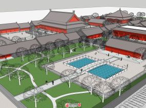 寺廟建筑群作品