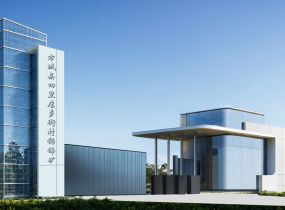 #辦公建筑透視#現(xiàn)代玻璃建筑與藍(lán)天綠樹(shù)