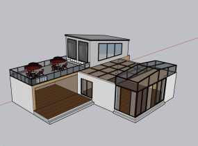 #商業(yè)建筑透視#湖畔現(xiàn)代建筑與自然景觀