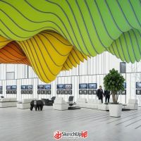 【建?！烤让∮肧U做漸變吊頂，讓甲方閉嘴！