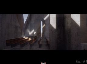 【佚名空間】還原路易斯康未建成遺作-胡瓦猶太教堂