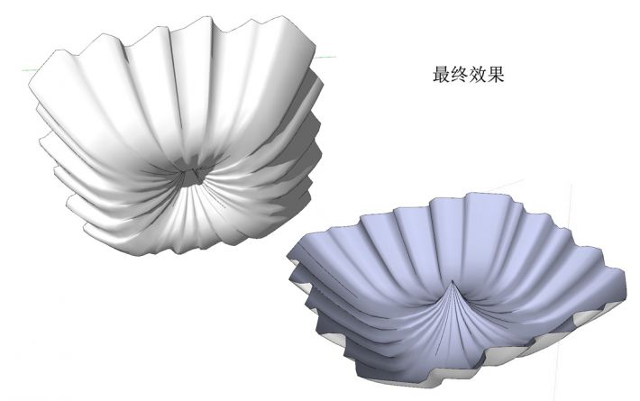SketchUp詳解花型褶皺建模技巧