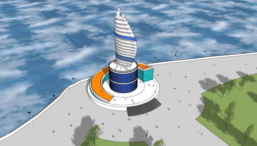 【建模】網(wǎng)友：靈感是烤面筋？山東目標(biāo)塔SU建模！