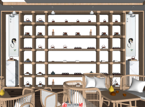 茶吧室內(nèi)設(shè)計(jì)作品-16