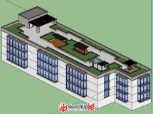 下層建筑SketchUp模型-1