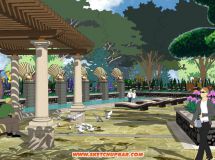 廣東河源庭院景觀設(shè)計(jì)2011——萬漪景觀-8