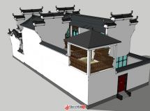 新手作品，徽派建筑-4