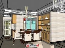 現(xiàn)代風(fēng)格室內(nèi)模型一套-5