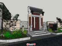 中式大門入口-1