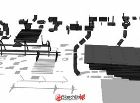 屋頂瓦片/排水管道模型分享-5