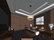 小型辦公空間 SketchUp-設(shè)計(jì)方案-9
