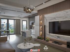 現(xiàn)代客餐廳室內(nèi)設(shè)計模型，帶有V-Ray燈光可直接渲染！-9