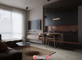 簡(jiǎn)約室內(nèi)設(shè)計(jì)su模型-8