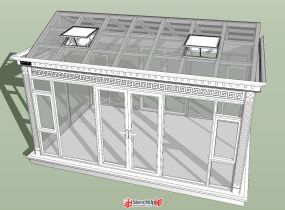 別墅陽(yáng)光房  工具房  涼亭-4