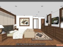 室內(nèi)設(shè)計_住宅空間-郭公館-主臥房-9