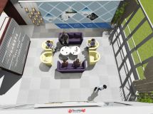 一個(gè)辦公樓的小展廳-2