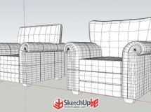 Sketchup沙發(fā)建模+渲染-3