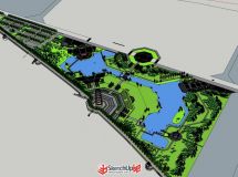 北塔公園SU模型分享~新手求紅寶石-1