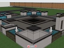 別墅社區(qū)景觀小品-3