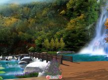 瀑布景觀效果-1