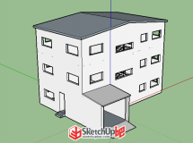 自己做的別墅 模子，門(mén)窗沒(méi)安-1