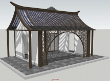 自建-新中式建筑模型-4