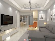 一套現(xiàn)代簡(jiǎn)約風(fēng)格的套房效果圖（帶全景）-3