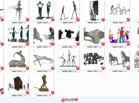 景觀小品有抽象動物 人之內(nèi)的-3