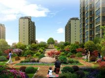 住宅小區(qū)景觀效果圖-2