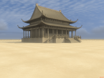 純SU古建，還沒畫完，看看效果，嗯，標(biāo)題夠長了……-1