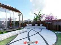 剛做的簡(jiǎn)約現(xiàn)代風(fēng)格庭院-2