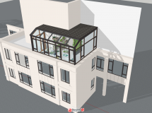 陽光房戶外建模作品-3