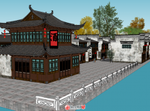 徽派商業(yè)街-1