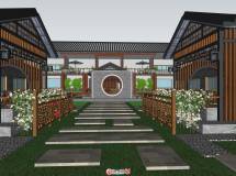 別墅景觀古典建筑設(shè)計(jì)-5