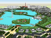 某城市中心湖建筑與景觀規(guī)劃-4