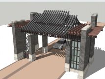 一個(gè)中式大門的設(shè)計(jì)-2