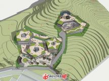 一個(gè)小山地建筑，辦公樓-3