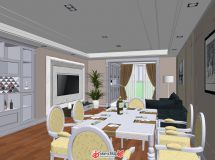 柳州一套歐式公寓（sketchup for vray）-11