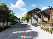 水上吊腳樓建筑設計模型-4