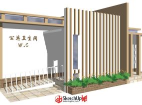現(xiàn)代公廁旅游景區(qū)廁所公共衛(wèi)生間-1