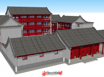 古建四合院設(shè)計意向圖-6
