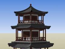 古建六角亭子-3