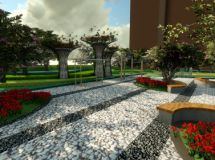 一個簡歐屋頂花園設(shè)計加建模，求指點-13