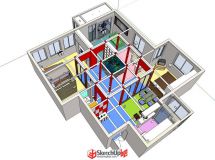 一房型室內(nèi)設(shè)計(jì)-1