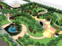原創(chuàng)住宅區(qū)小公園概念設(shè)計(jì) 望大家多給寶石哦-20