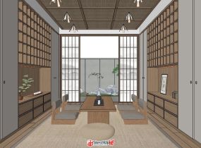 日式客廳茶室設(shè)計(jì)-4