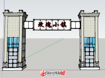 景觀小品 規(guī)劃建筑-1